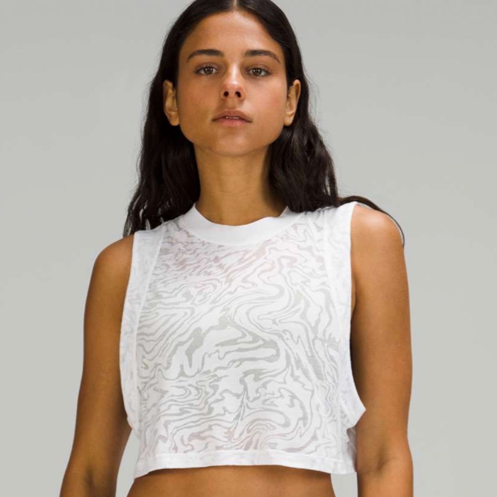 Lululemon All Yours Crop Tank Top *Veil